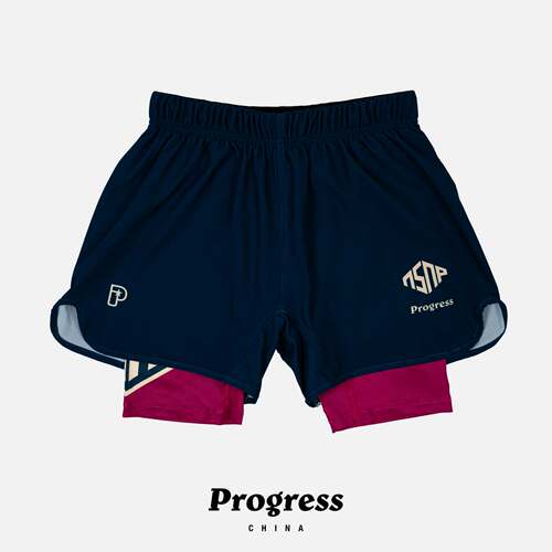 PROGRESS 代托纳赛线 双层短裤 无道服BJJ巴西柔术NOGI 官方直营