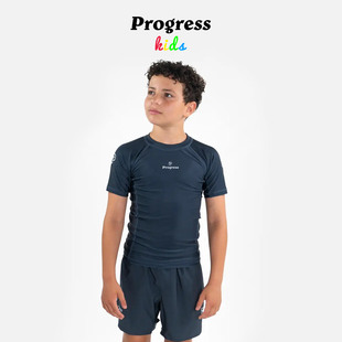 PROGRESS 学院儿童防磨衣 篮灰 无道服巴西柔术BJJ官方直营