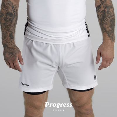 PROGRESS 学院升级款 白色短裤 巴西柔术NOGI 男女 官方直营