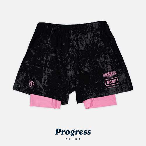PROGRESS 平衡墨水 双层短裤 无道服BJJ巴西柔术NOGI 官方直营