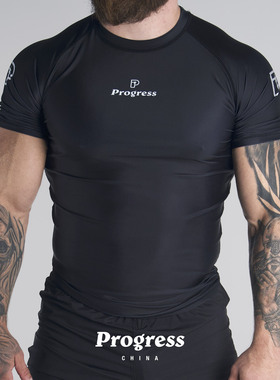 PROGRESS 学院款 黑色 防磨衣 巴西柔术NOGI 男女 官方直