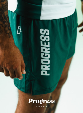 PROGRESS 双层短裤 PROFILE系列 绿色 BJJ巴西柔术NOGI 官方直营