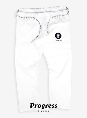 PROGRESS M6 单独防撕裂布裤子 白色 M6轻量版 BJJ男女官方直营