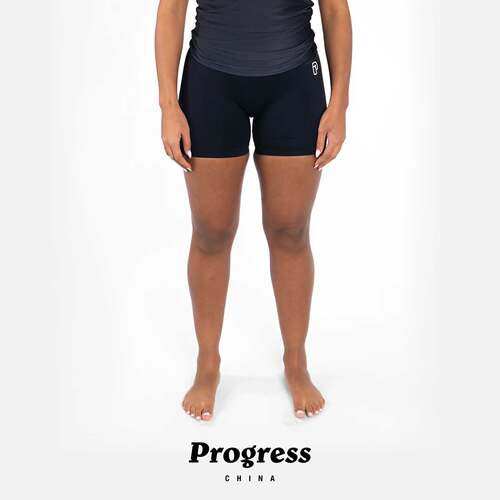 PROGRESS无缝线 压缩裤 黑色 打底短裤 巴西柔术NOGI 女 官方直营