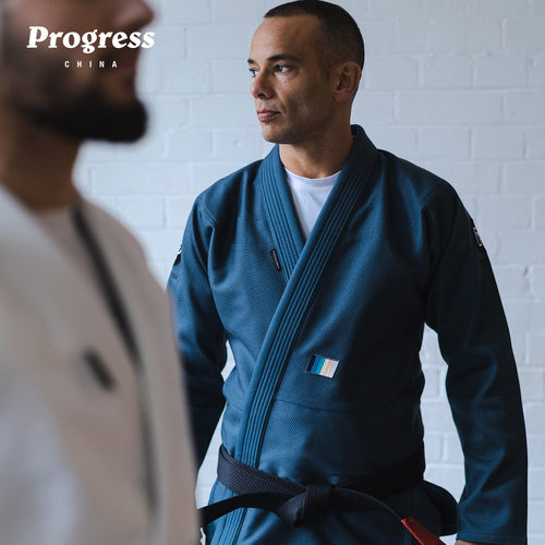 PROGRESS M6藏青色 道服 套装 巴西柔术BJJ 男女 官方直营