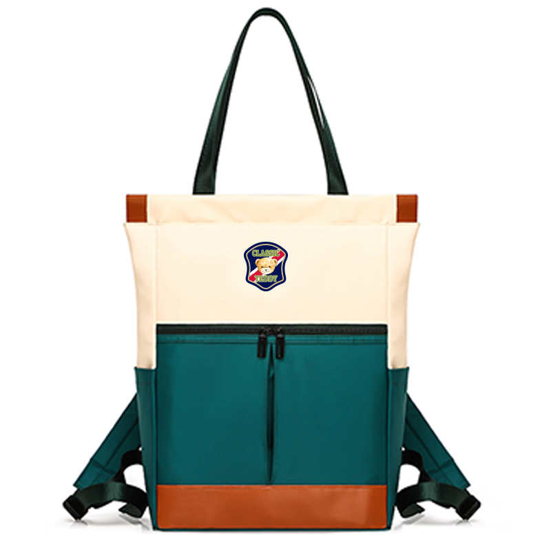 classic teddy 精典泰迪撞色大容量双肩背包