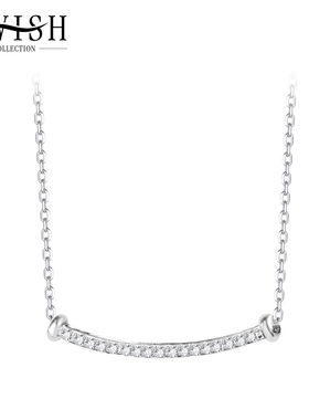 AWISH微笑项链S925银项链吊坠