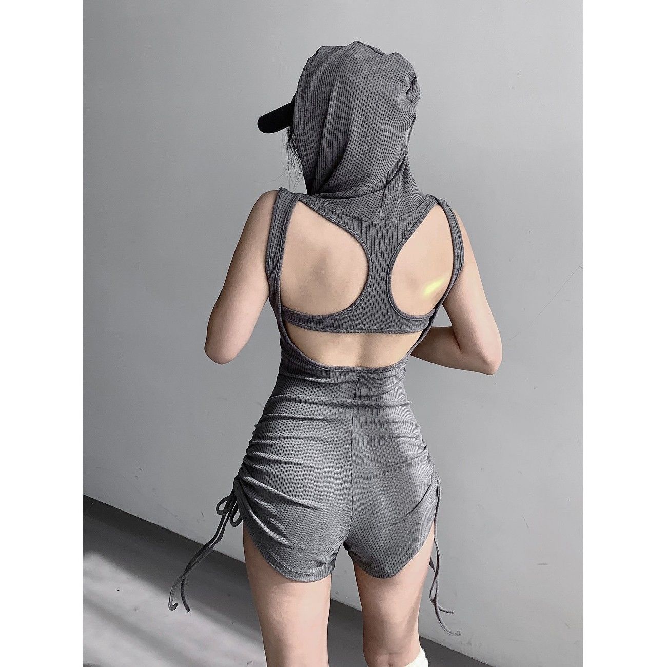 美式辣妹无袖连体裤女春