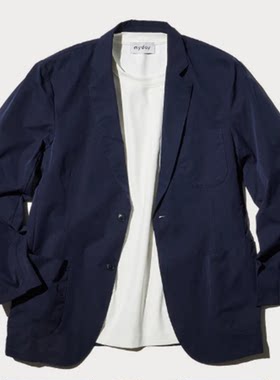 日系本土小众牌 聚酯防泼水面料 春夏休闲西服外套 男2色