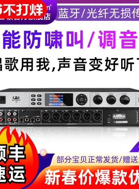 Glen ralston/格伦士顿专业数字ktv前级效果器蓝牙防啸叫家用演出