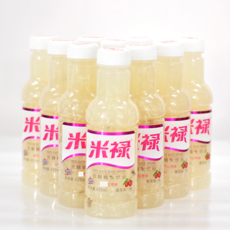 米禄发酵糯米饮品红枣味、银耳味米禄饮料430ML*15瓶装米禄