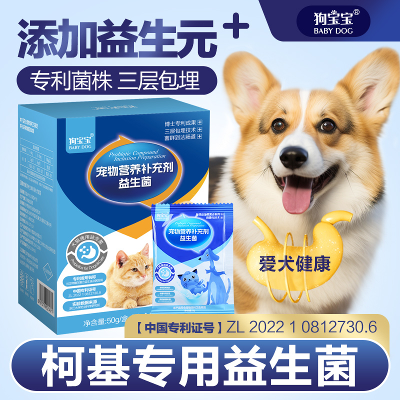 柯基益生菌宠物小狗幼犬调理肠胃