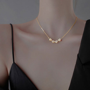 纯银爱心幸运草项链女2026年新款女情人节情人节520送女友礼物