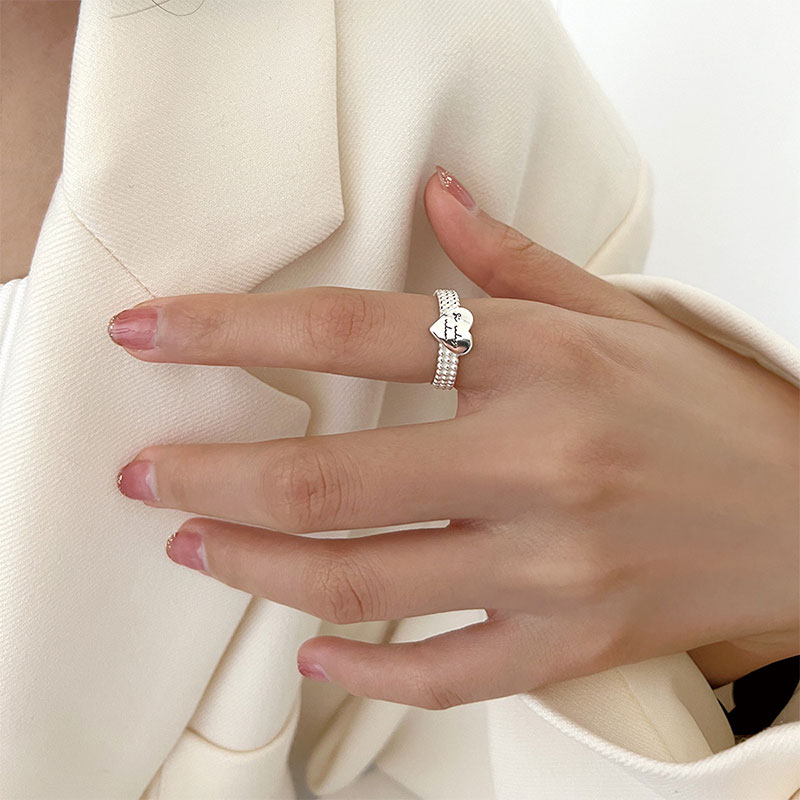 小众设计时尚个性爱心戒指