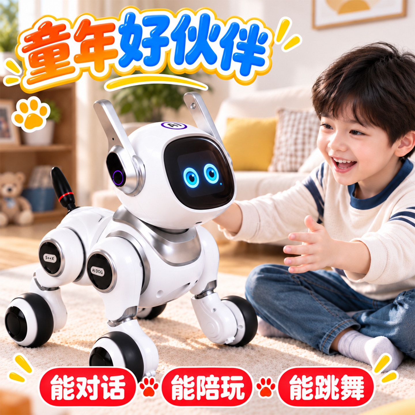 ai人工智能机器狗遥控可对话电子
