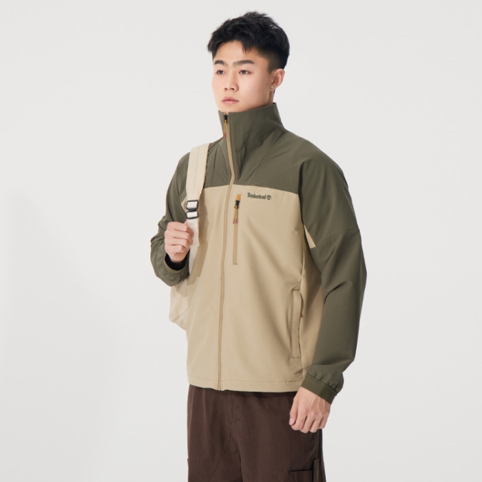 添柏岚Timberland男士新款外套拼色立领时尚休闲A6AM7