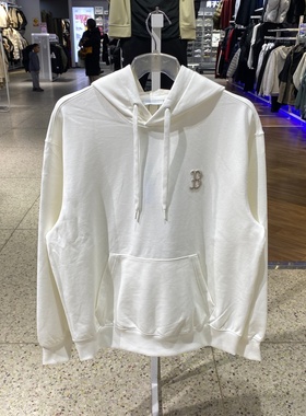 26新款MLB情侣卫衣男女复古老花宽松休闲运动连帽套头衫3AHDM0261