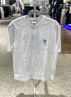 MLB正品男女情侣潮流字母印花logo圆领百搭T恤夏季新款3ATSB5353