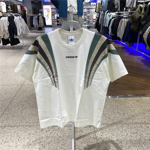 Adidas阿迪达斯三叶草正品纯棉汉玉白宽松短袖T恤KW2015 KW2016