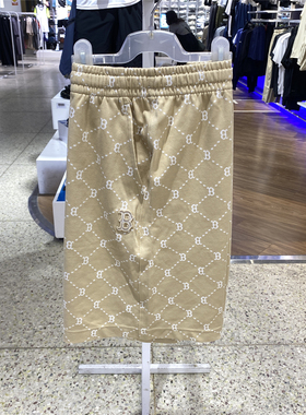 MLB国内专柜正品男女同款2025年新款运动裤老花针织短裤3ASPM0153