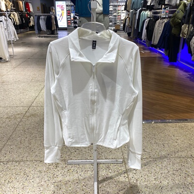 安德玛女立领显瘦运动拉链外套