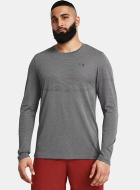 安德玛新款UA RUSH Seamless男子训练运动打底衫长袖T恤1379282