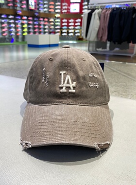MLB男女同款时尚做磨破旧软顶棒球帽复古鸭舌帽3ACPVV34N