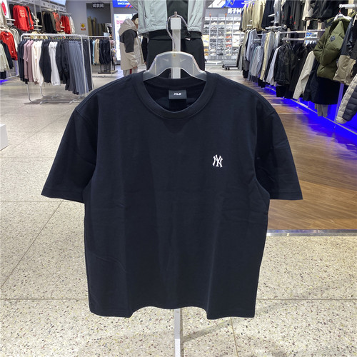 MLB专柜正品新款男女同款宽松T恤时尚潮牌短袖经典纯色3ATSB0263