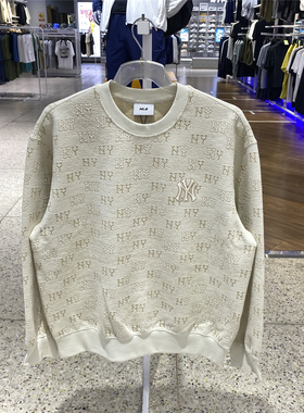 MLB老花卫衣满标复古运动套头衫男女情侣款25年秋季新款3AMTM0154