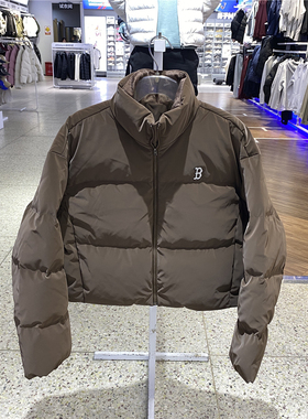 MLB羽绒服女款时尚百搭哑光亮面短款休闲舒适棉羽3FDJB4056