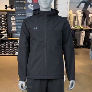 安德玛UnderArmour男女秋冬加绒保暖连帽拉链外套24600408-001