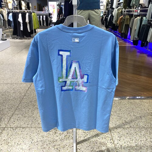 正品MLB大标LOGO男女短袖T恤