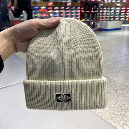 安德玛正品UA Project Rock 男子针织保暖训练运动小圆帽1380009