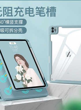 适用于iPad Pro 11/air4 caes cover Magnetic磁吸翻盖休眠皮套