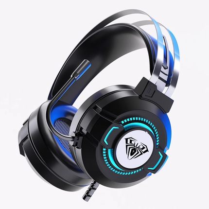 7.1 channel wired headset 3.5+USB with microphone headphone