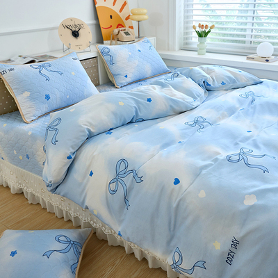 2025新款全棉榻榻米床盖四件套可定制纯棉四季通用东北炕单炕盖3m