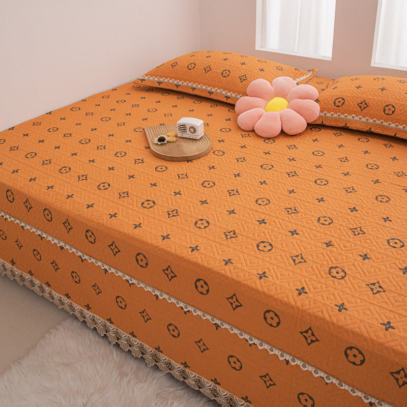 榻榻米床盖四季通用全棉纯棉橘色炕盖农村大炕3米4米炕罩可定制,床上用品,床盖,淘宝优惠券,粉丝福利购,淘宝优惠卷