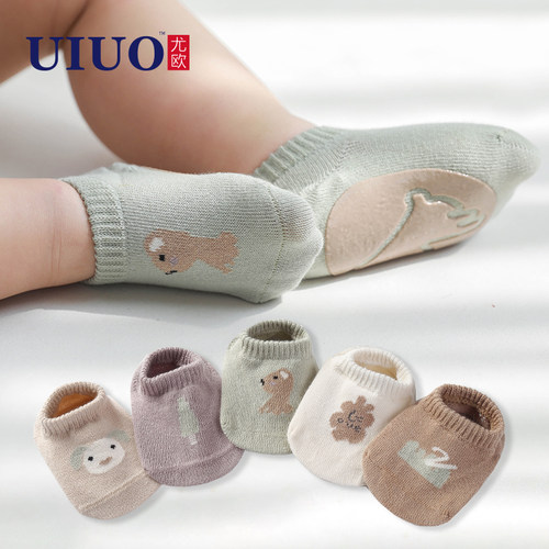 婴儿地板袜防滑学步夏季