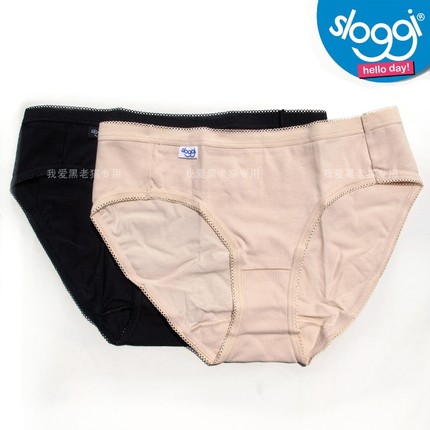 Sloggi系列中腰高腰三角纯棉女内裤舒适76-473 76-474    包邮