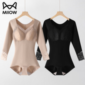 长袖 加绒连体塑身衣产后塑形美体收腹束腰翘臀带胸垫显瘦身体雕衣