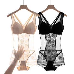连体塑身衣免穿文胸夏季薄款收腹提臀束腰瘦身美体塑形体雕束身衣