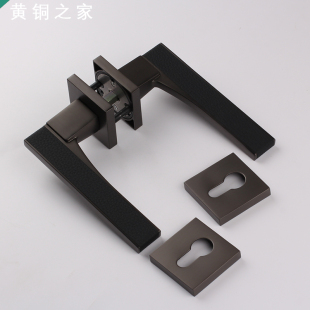 房门锁手工黑皮红皮室内门锁现货 现代简美日式 新款 轻奢风格
