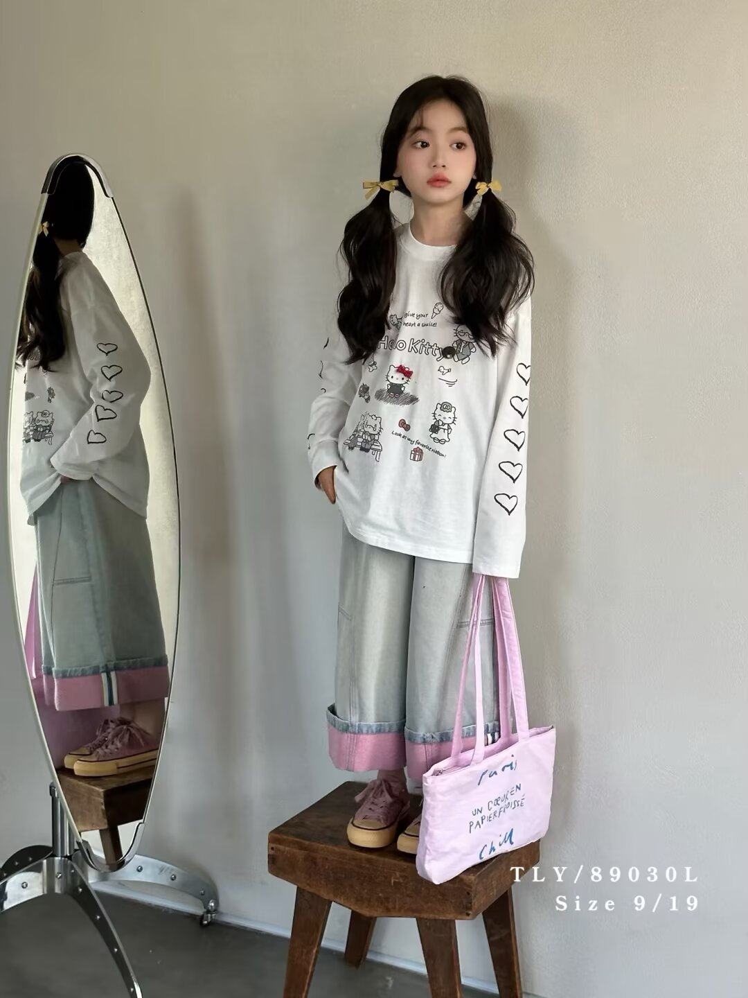 童乐鱼品牌2026春款女童长袖T恤儿童洋气休闲上衣女童打底衫,童装/婴儿装/亲子装,T恤,淘宝优惠券,粉丝福利购,淘宝优惠卷