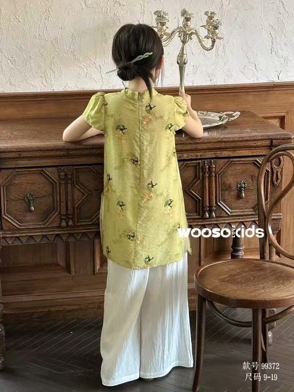 品牌童装25新款夏款韩版儿童中大童女童中国风公主汉服裙子