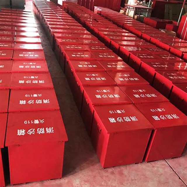 加油站消防沙箱1方2立方脚踏式黄沙箱中石化器材柜油井盖卸油口箱