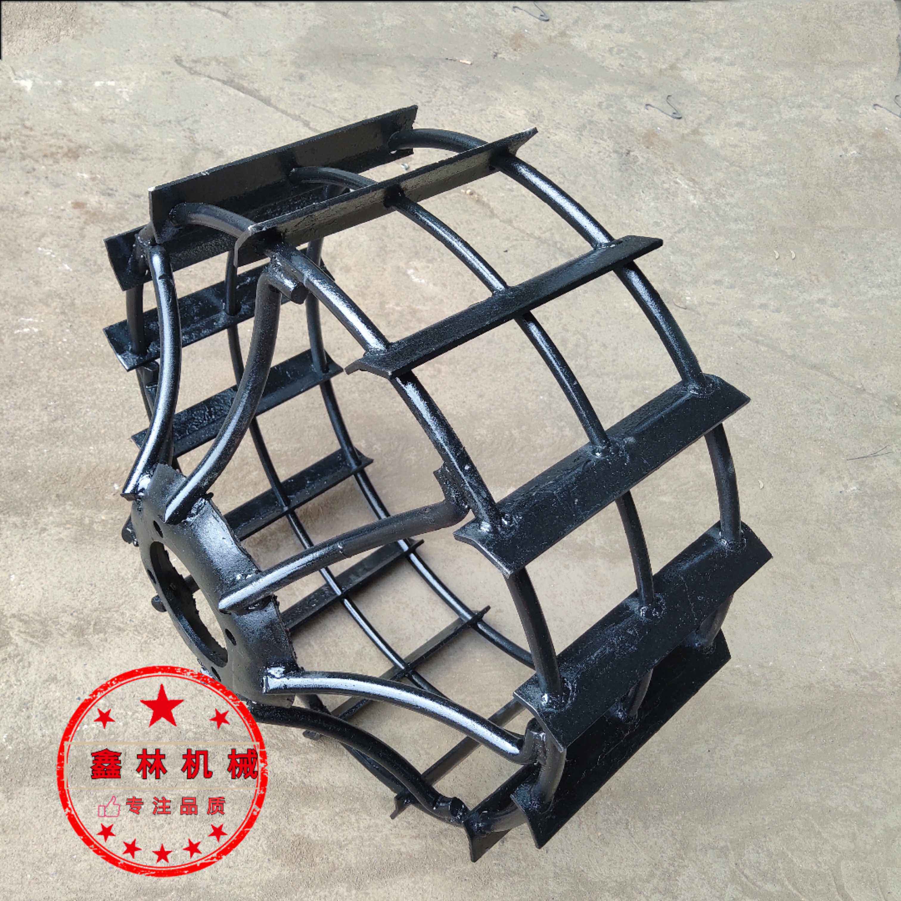 手扶拖拉机水田轮防滑铁轮加大水田轮防陷常州121151压草轮铁轮