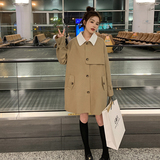 2023秋现货撞色灯芯绒领风衣MMJ2368P135控188买家秀，女装风衣，浙宝233