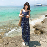 【新款】韩系碎花开衩系带度假连衣裙MMJ7737-P95-K148已下单，女装连衣裙，浙宝233
