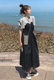 现货T恤拼接连衣裙MMJ1089P95控价149，女装连衣裙，浙宝233