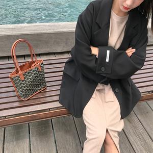 黑色高级感西装外套女春季2025年新款小个子设计感休闲气质西服图片